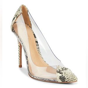 SCHUTZ Cendi Snake Embossed leather pump size 7